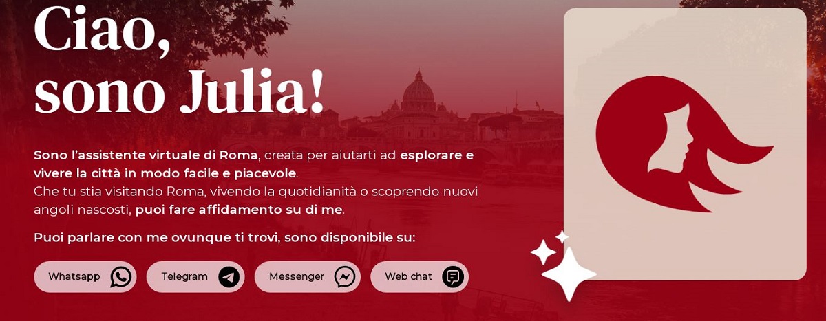 A Roma arriva Julia, l’assistente IA per turisti e cittadini. L’abbiamo sperimentata (e non è proprio precisa)