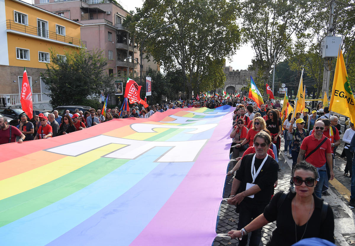 manifestazione pacifista roma