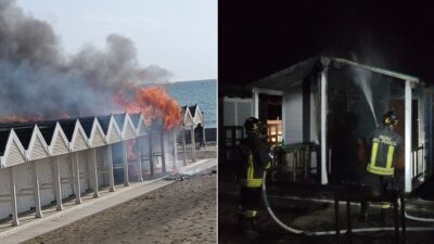 ostia stabilimenti incendi