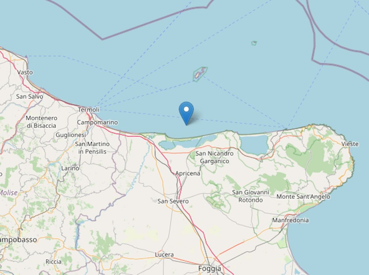 Terremoto nel Foggiano, forte scossa sentita anche a Bari: magnitudo 4.6