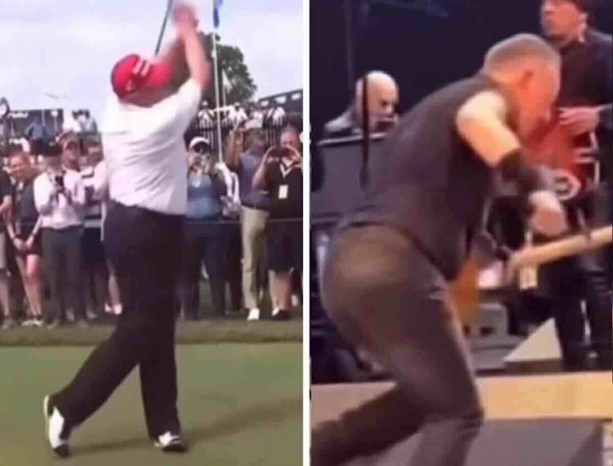 Bruce Springsteen come Joe Biden: inciampa e cade «abbattuto» da Trump. La vendetta (social) del leader Usa sulla rockstar – Il video Bruce Springsteen come Joe Biden: inciampa e cade «abbattuto» da Trump. La vendetta (social) del leader Usa sulla rockstar – Il video
