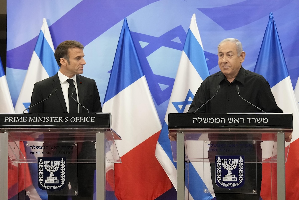 Emmanuel Macron Benjamin Netanyahu