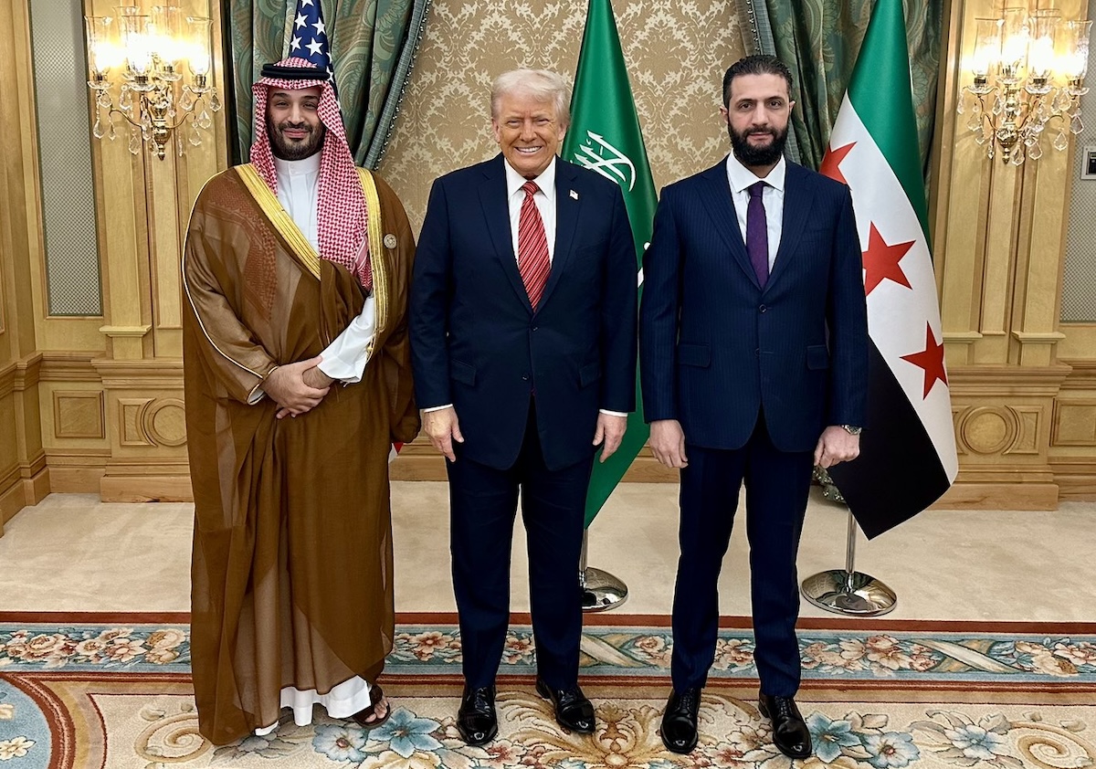 Donald Trump Mohammed Bin Salman Ahmed Al Sharaa Siria Usa