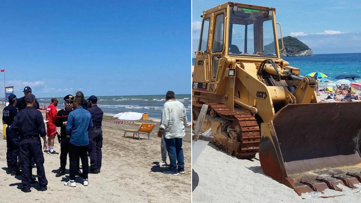 Cervia, travolta e uccisa dalla ruspa mentre prende il sole: la tragedia in spiaggia Cervia, travolta e uccisa dalla ruspa mentre prende il sole: la tragedia in spiaggia