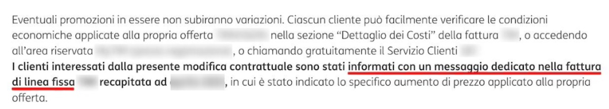 contratto linea fissa