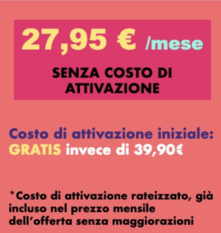 costo attivazione gratuito