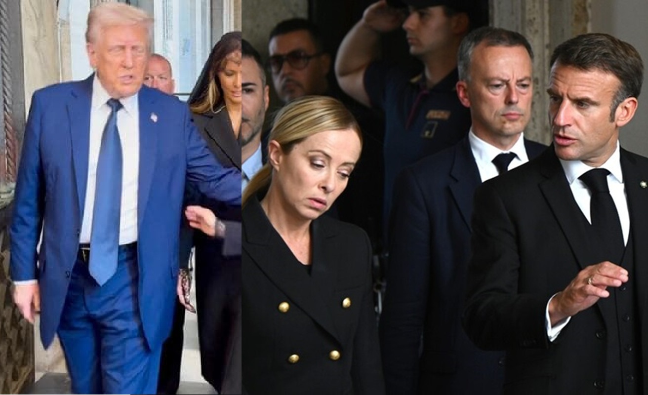 donald trump giorgia meloni emmanuel macron