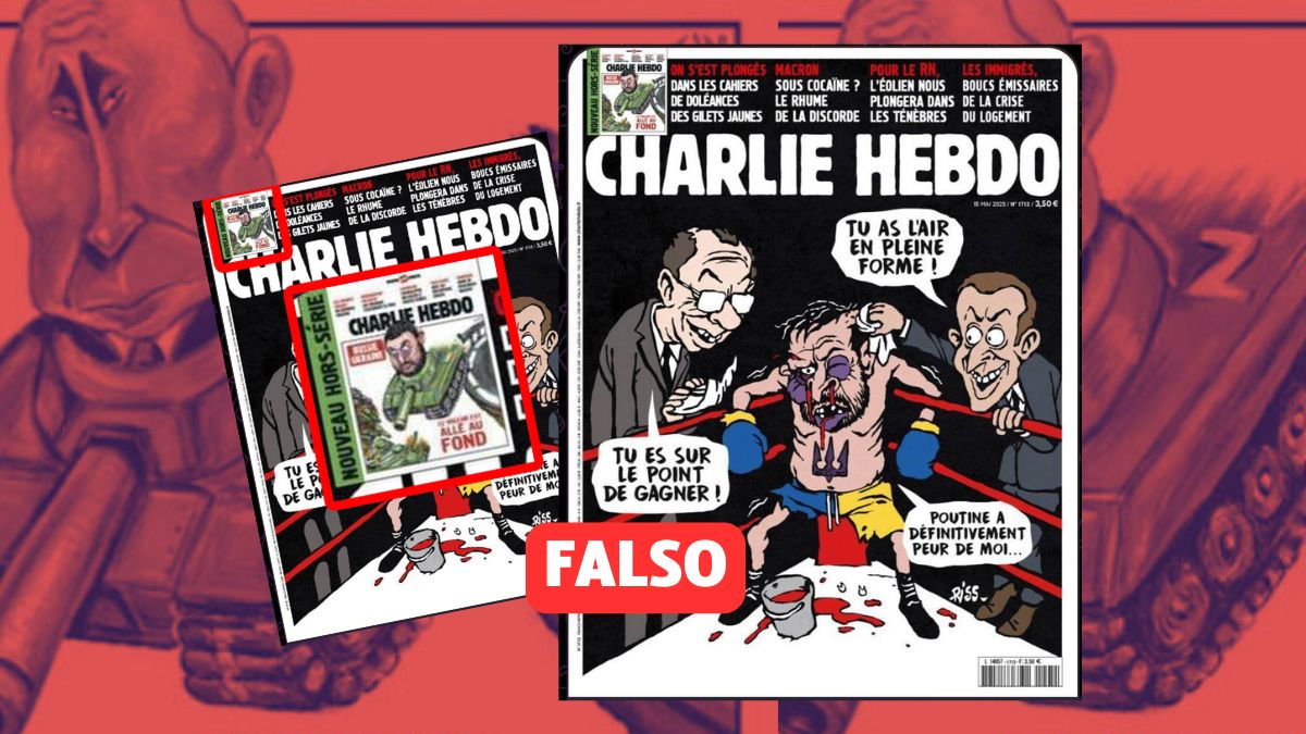 la doppia falsa copertina di charlie hebdo contro zelensky macron e merz difendendo putin
