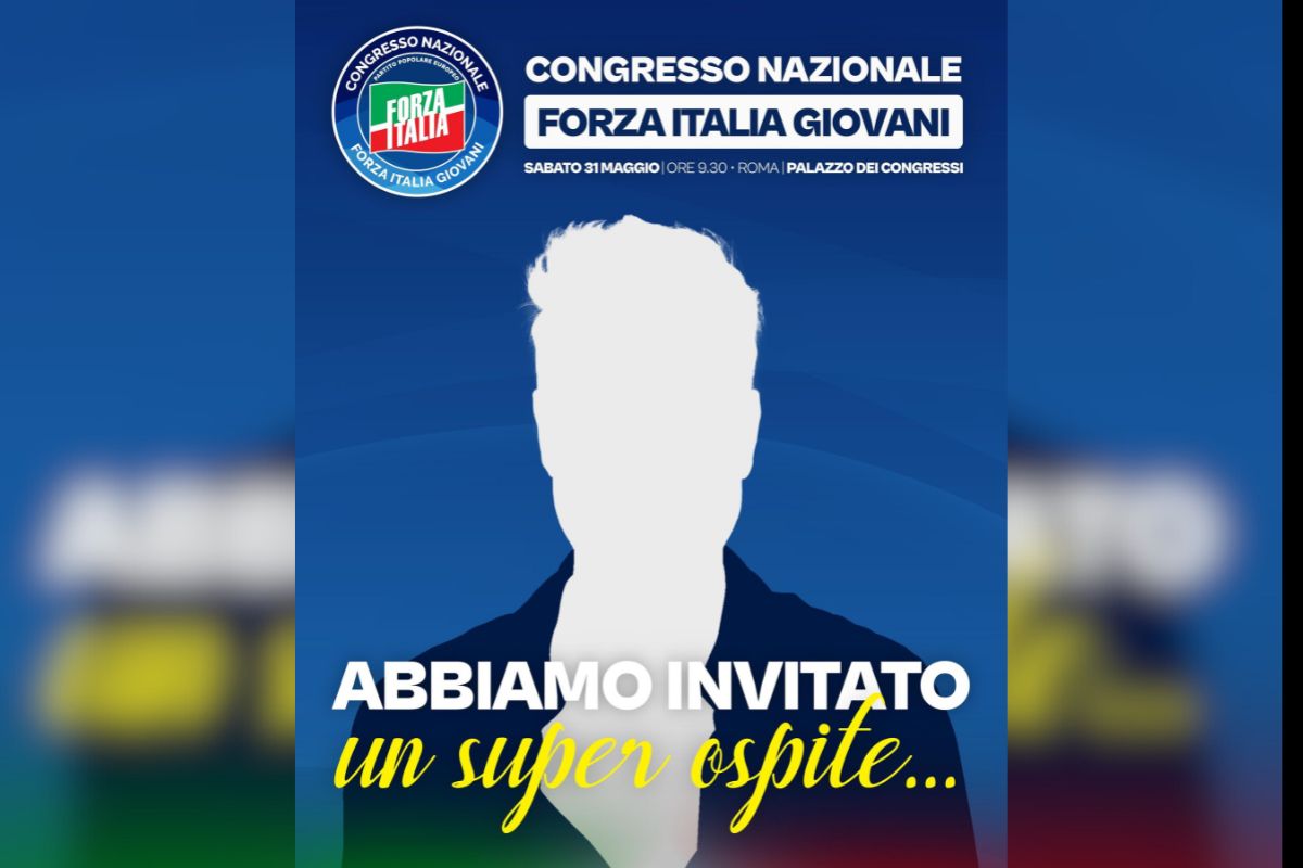 Fedez al congresso di Forza Italia