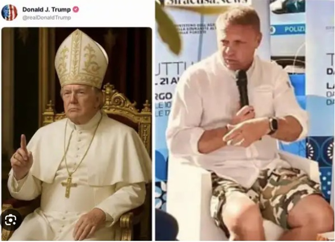 francesco lollobrigida donald trump papa