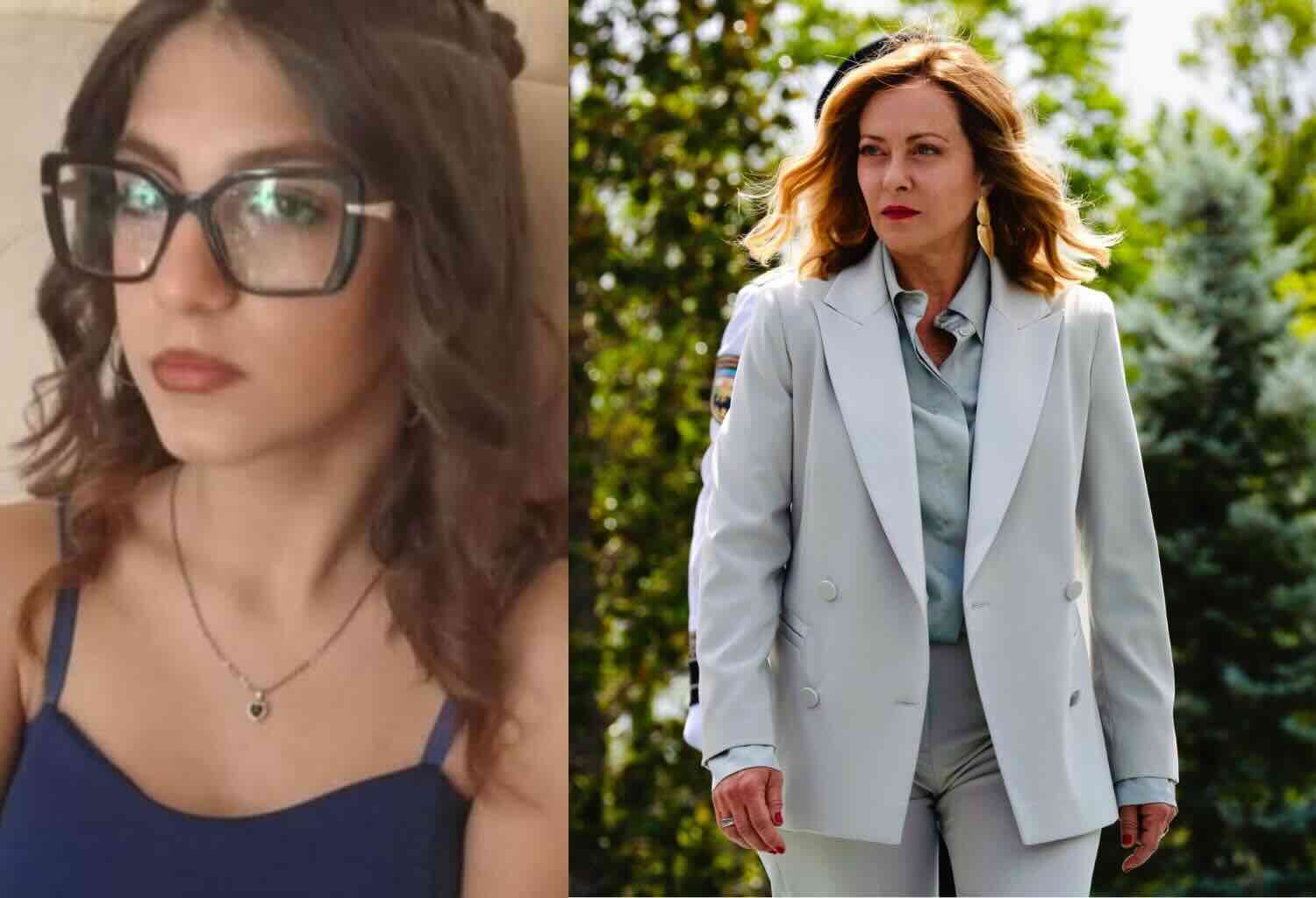 Martina Carbonaro e Giorgia Meloni