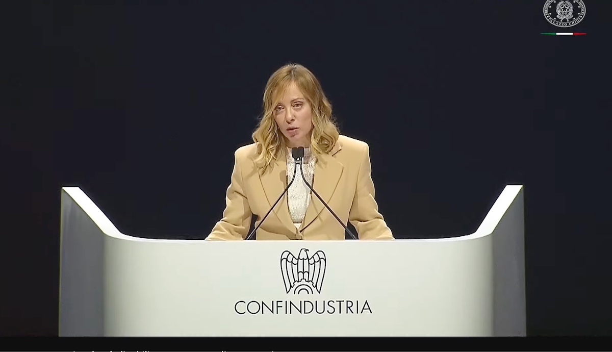giorgia meloni assemblea confindustria energia investimenti
