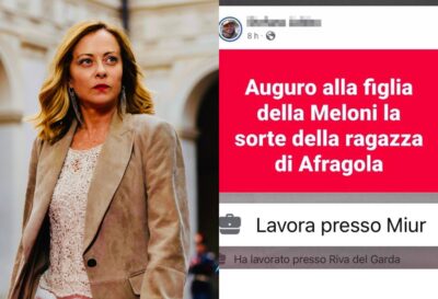 Giorgia Meloni, minacce alla figlia Ginevra