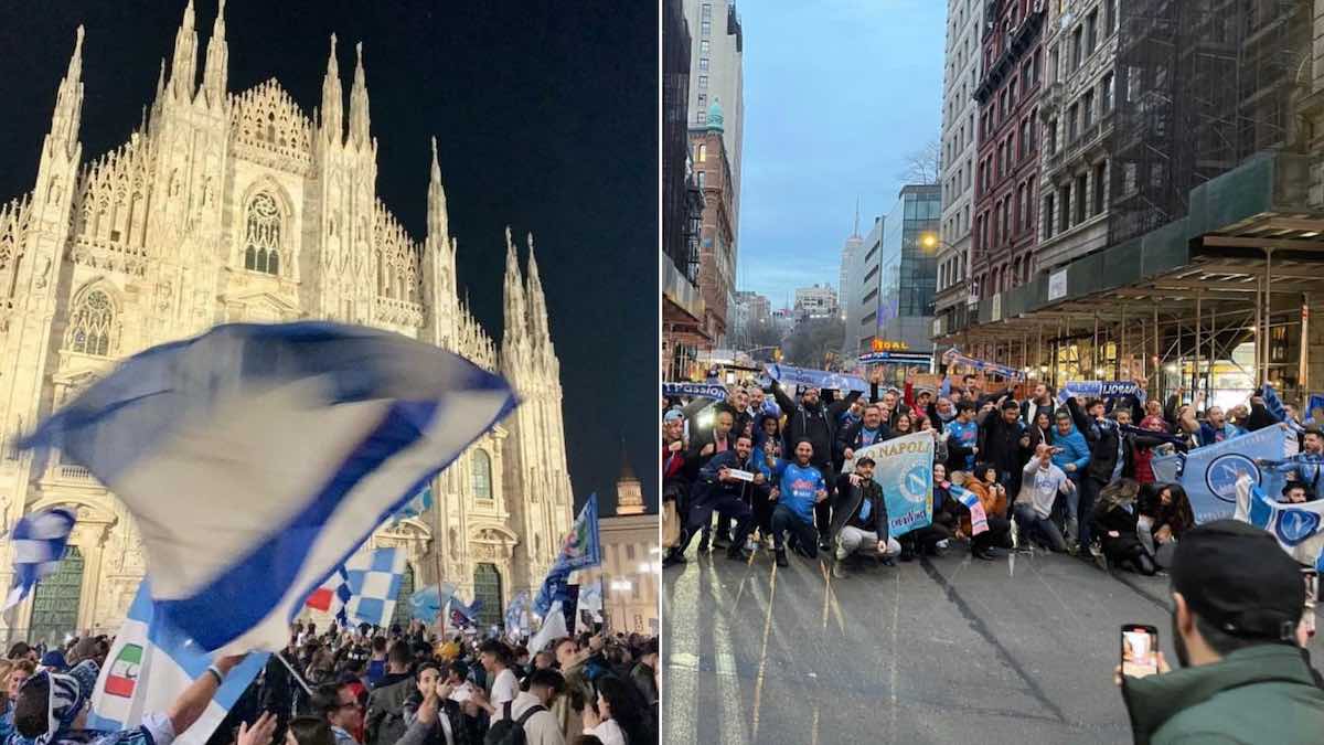 napoli la festa scudetto in giro per il mondo cori e fuochi a milano e new york a parma rissa e cinghiate tra ultrà 3 feriti – i video