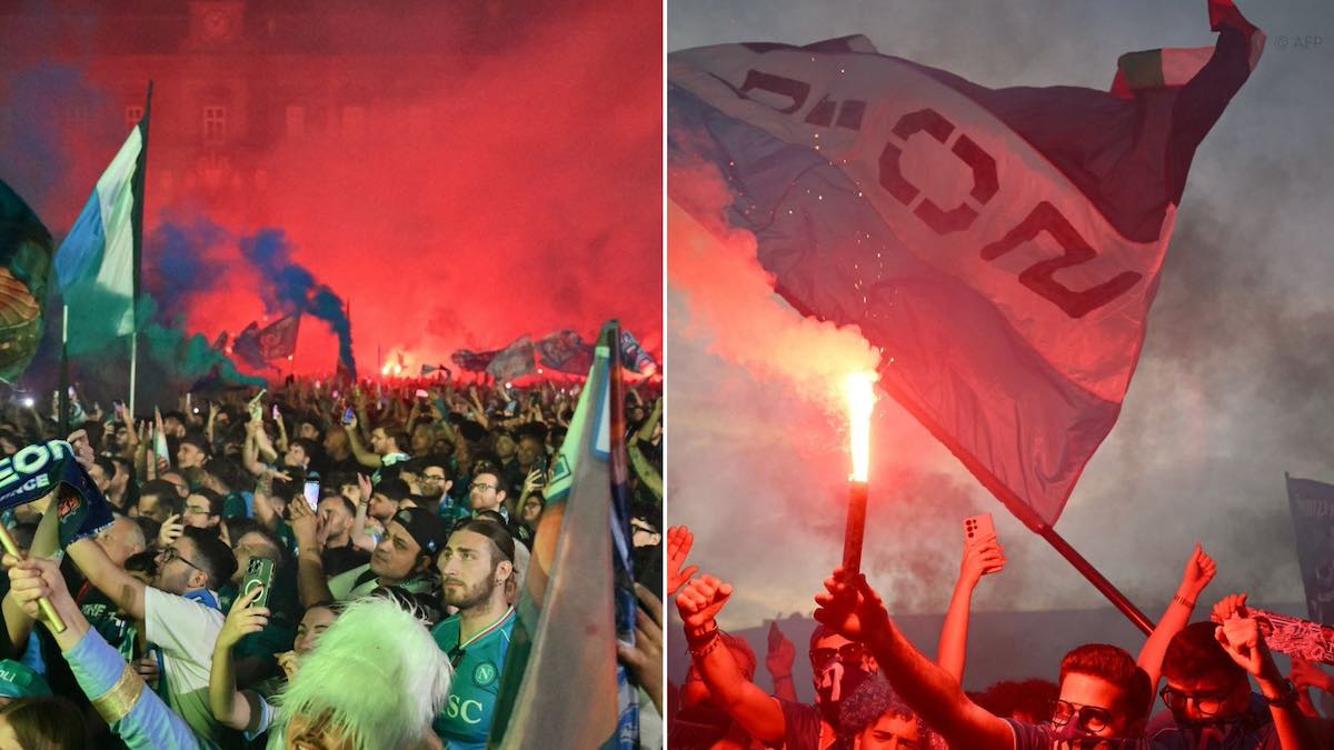 Festa Scudetto Napoli, fuochi d’artificio e cori per tutta la notte. Risse fuori dal Maradona, 16 feriti – I video Festa Scudetto Napoli, fuochi d’artificio e cori per tutta la notte. Risse fuori dal Maradona, 16 feriti – I video