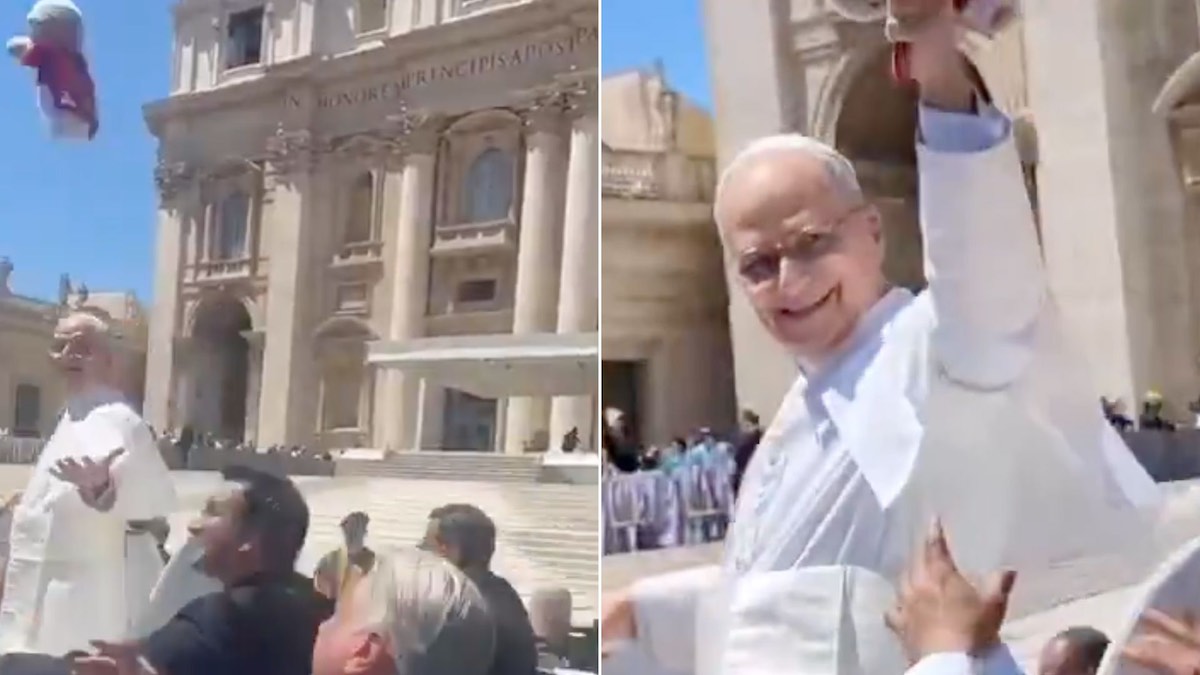 papa leone xiv in stile baseball il regalo del fedele e la presa al volo che sorprende tutta piazza san pietro – i video da Open.online papa leone xiv in stile baseball il regalo del fedele e la presa al volo che sorprende tutta piazza san pietro – i video