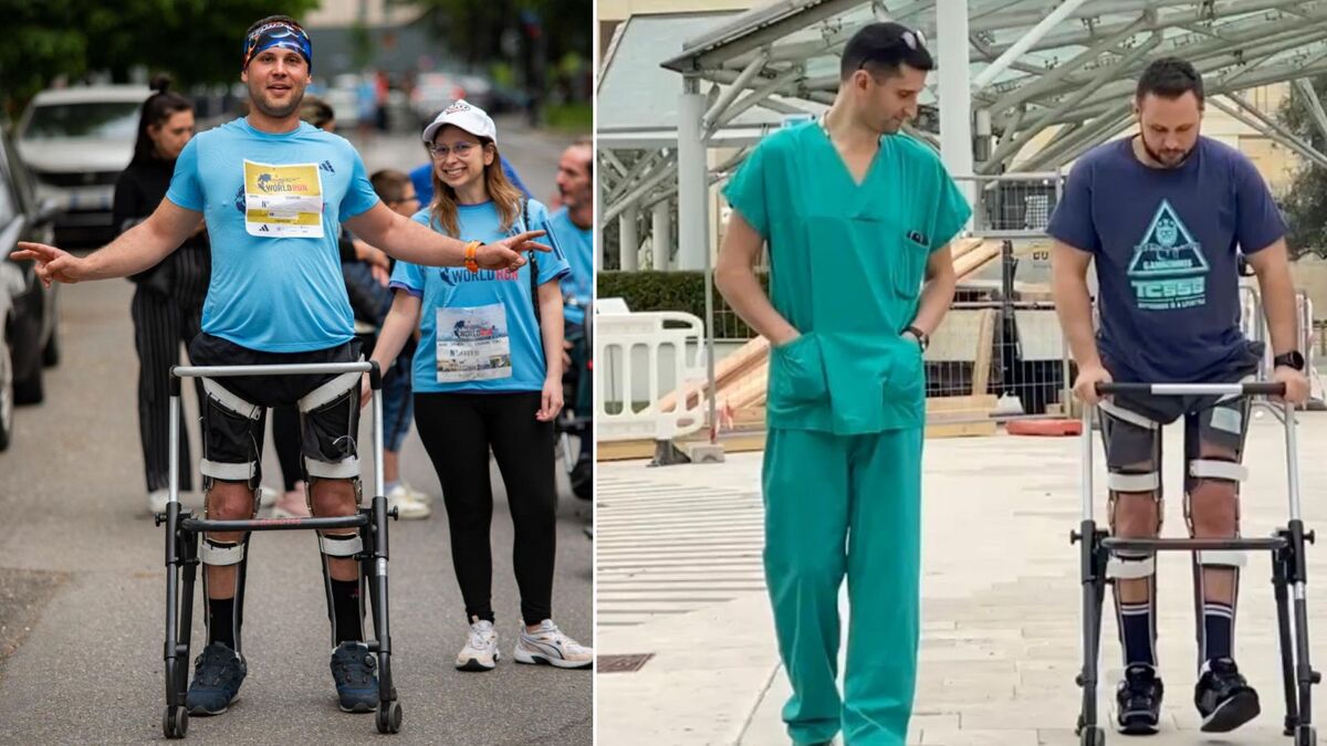 Resta paralizzato dopo un incidente, Andrea torna a camminare per 1 km: svolta tutta italiana con la neurostimolazione midollare – Il video