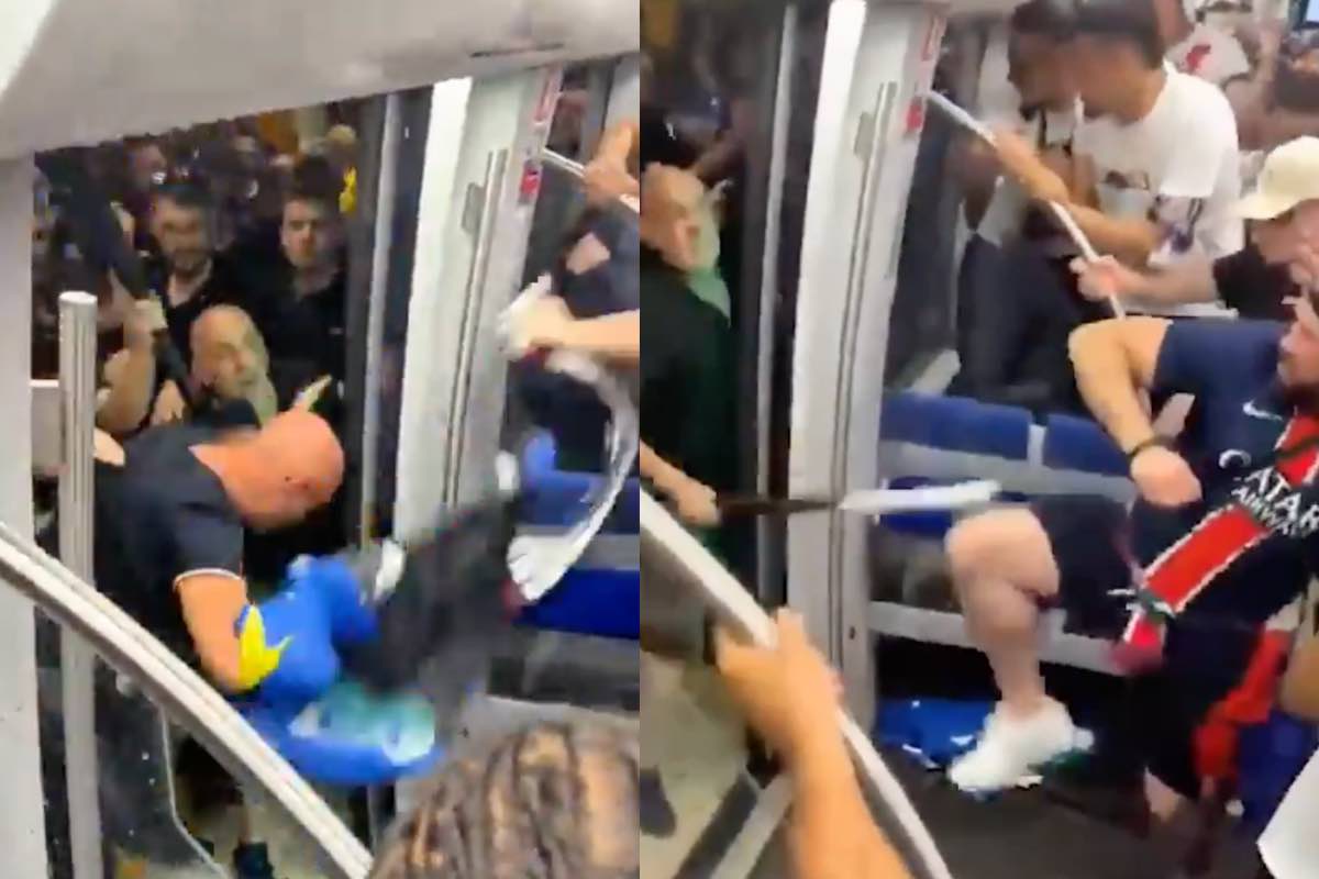 Scontri tra tifosi di Psg e Inter prima della finale di Champions: la rissa e lo stop alla metro – Il video Scontri tra tifosi di Psg e Inter prima della finale di Champions: la rissa e lo stop alla metro – Il video