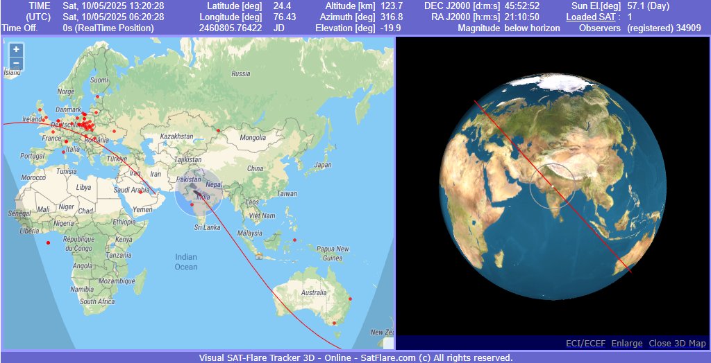 La sonda Kosmos 482 è caduta sulla Terra: la zona d’impatto nell’oceano indiano