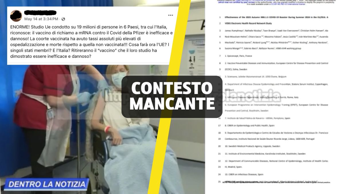 uno studio ecdc non sostiene che il vaccino pfizer sia inefficace e dannoso da Open.online uno studio ecdc non sostiene che il vaccino pfizer sia inefficace e dannoso