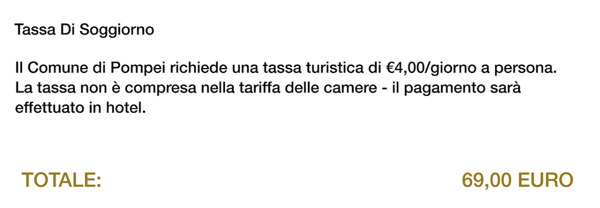 tassa di soggiorno iliad