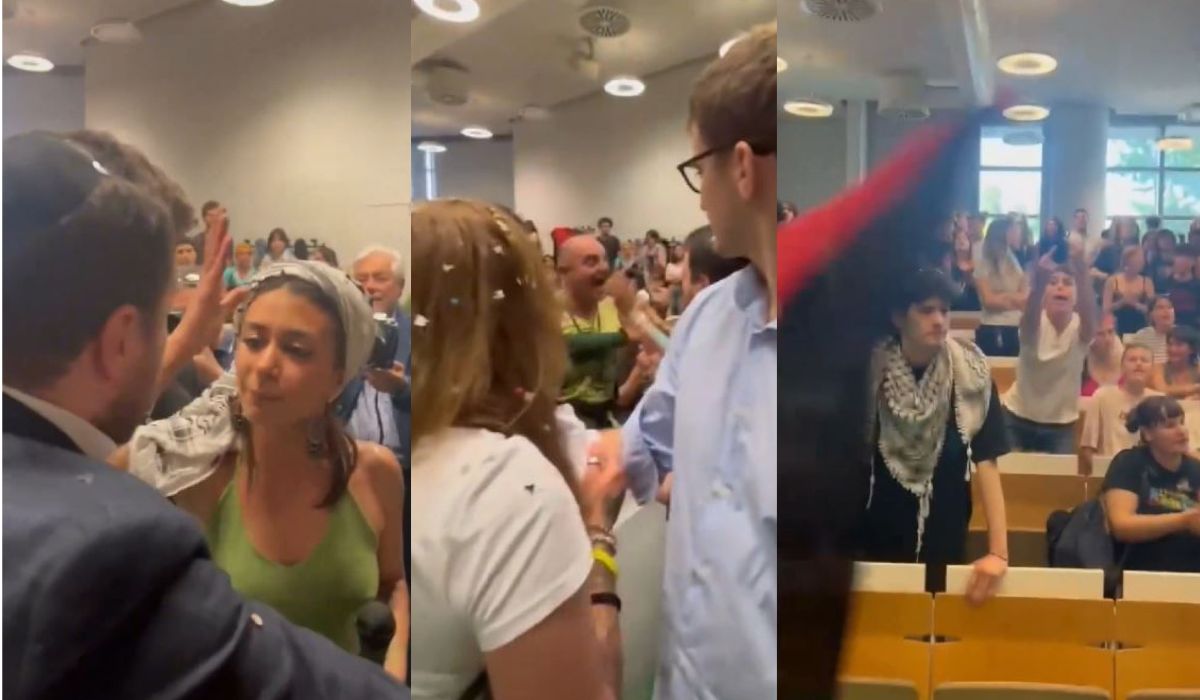Torino, manifestanti Propal all’università. Insulti alla conferenza contro l’antisemitismo. Tensione con la polizia al Salone del Libro – Il video Torino, manifestanti Propal all’università. Insulti alla conferenza contro l’antisemitismo. Tensione con la polizia al Salone del Libro – Il video