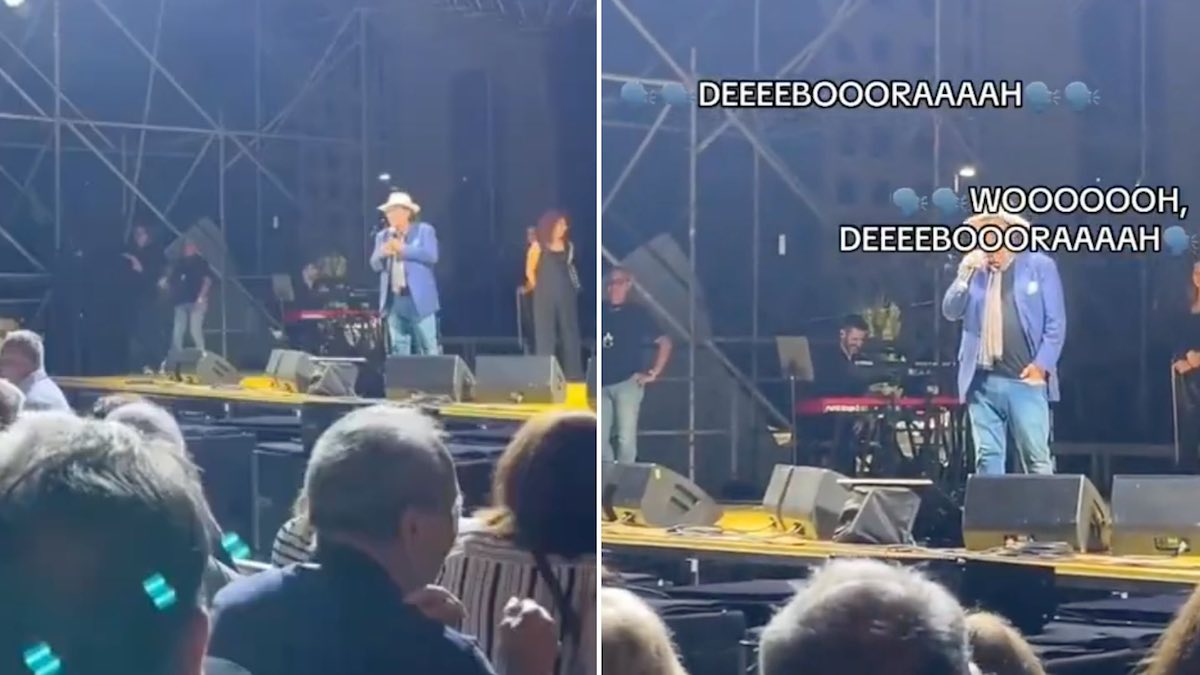 al bano concerto donna svenuta