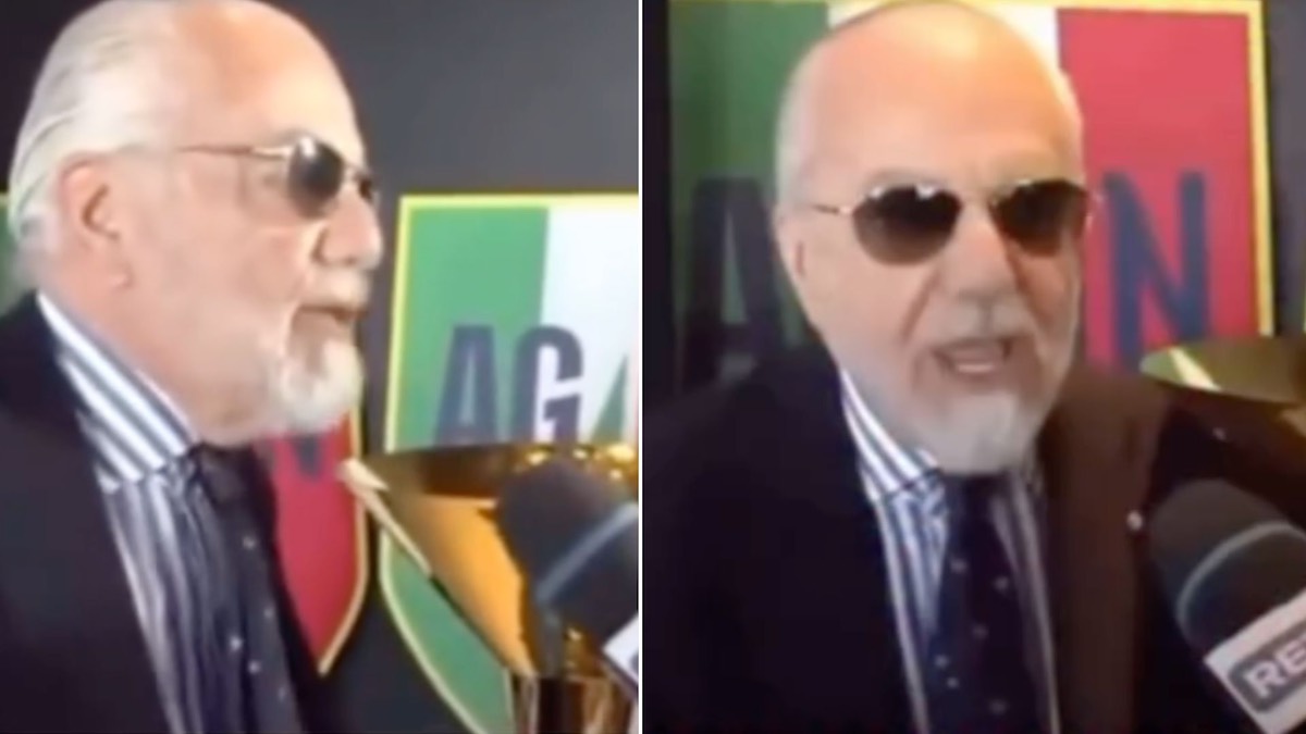 aurelio de laurentiis napoli insulta giornalista
