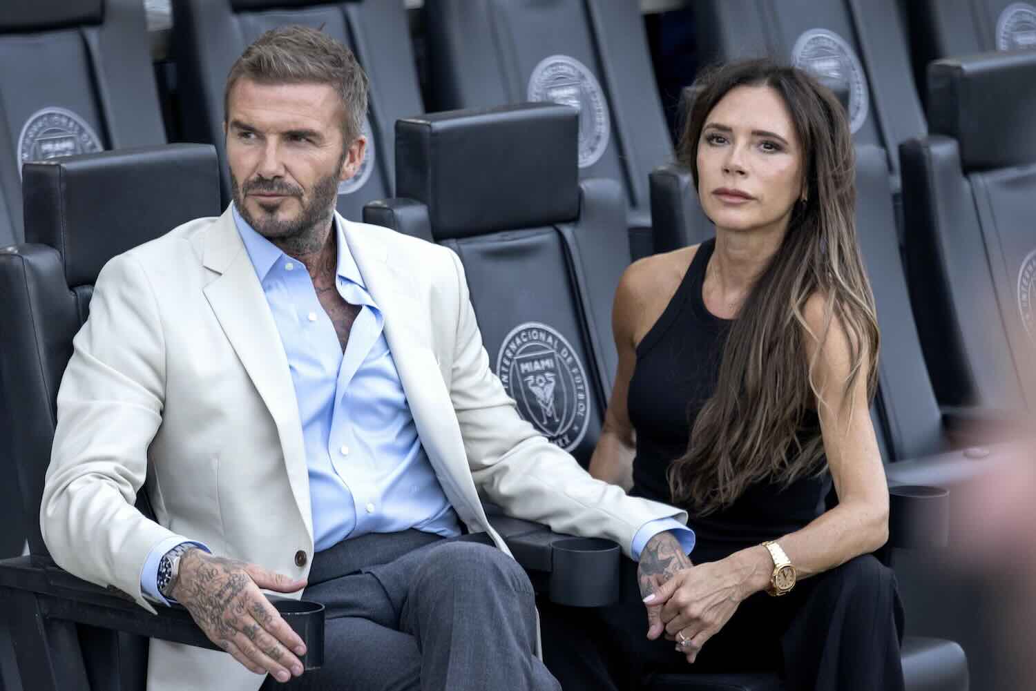 David Beckham e la moglie Victoria