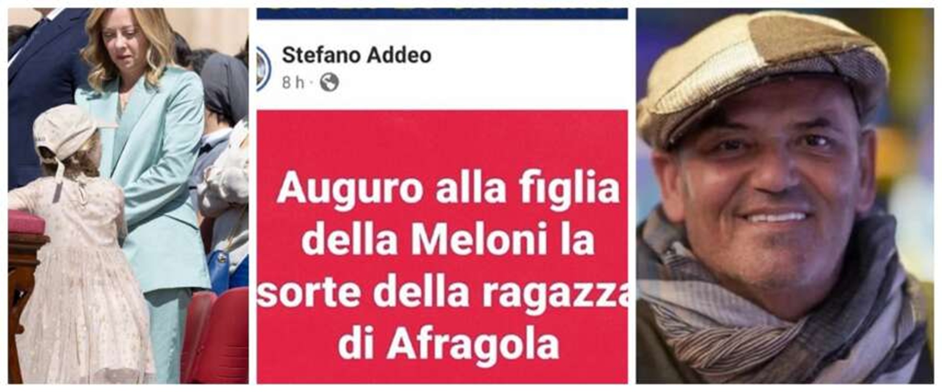 stefano addeo minacce figlia meloni suicidio lavanda gastrica