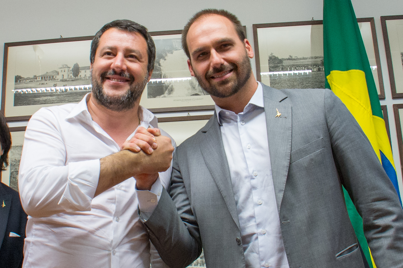 Salvini e Bolsonaro Jr