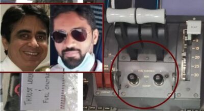air india incidente interruttori carburante piloti