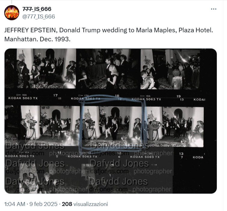 foto jeffrey epstein matrimonio trump