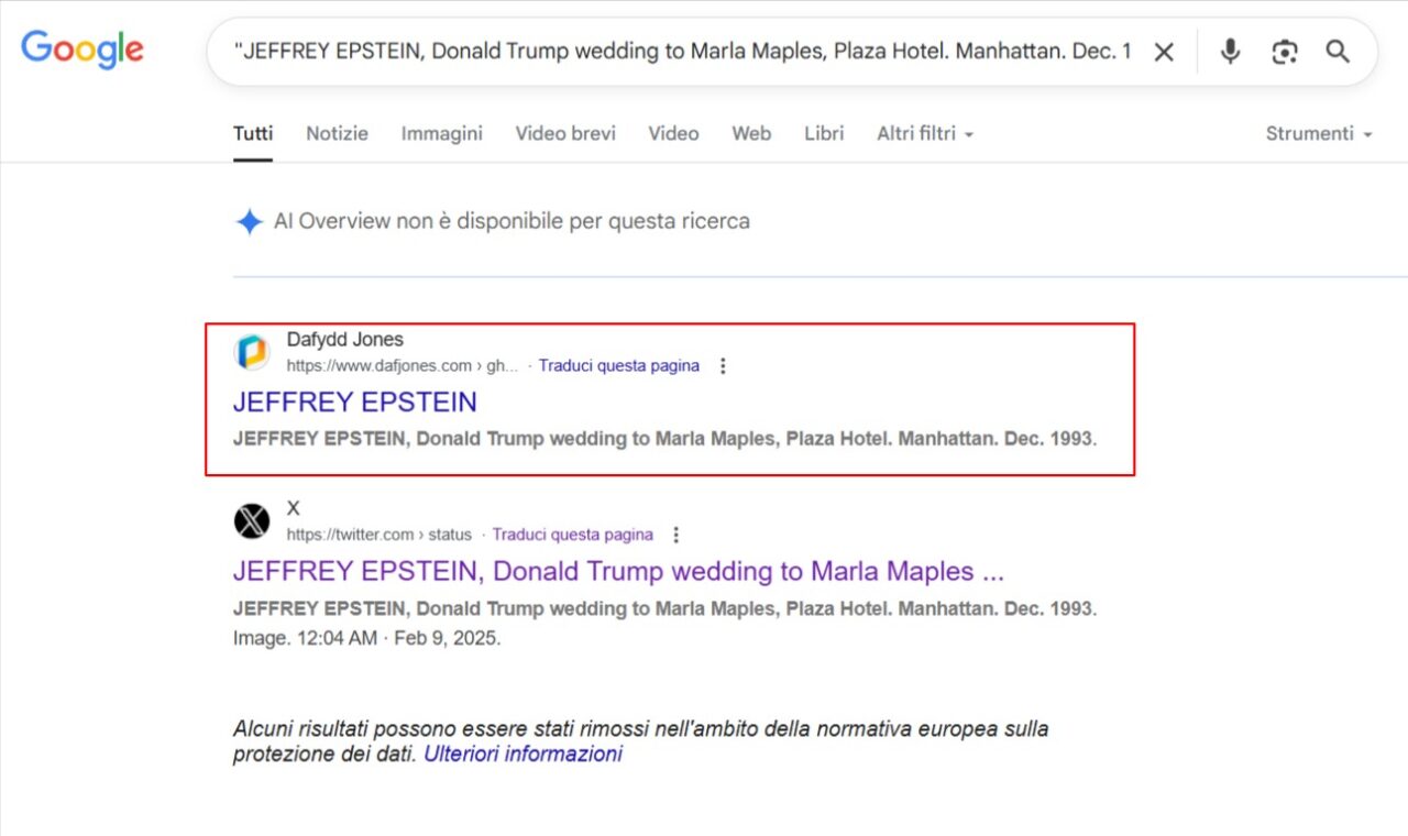 jeffrey epstein archivio foto