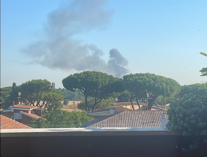 incendio roma est villa gordiani