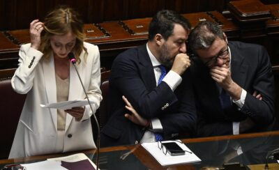 meloni salvini giorgetti unicredit