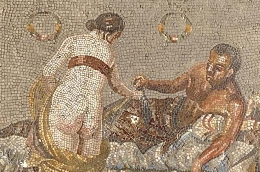 pompei mosaico amanti