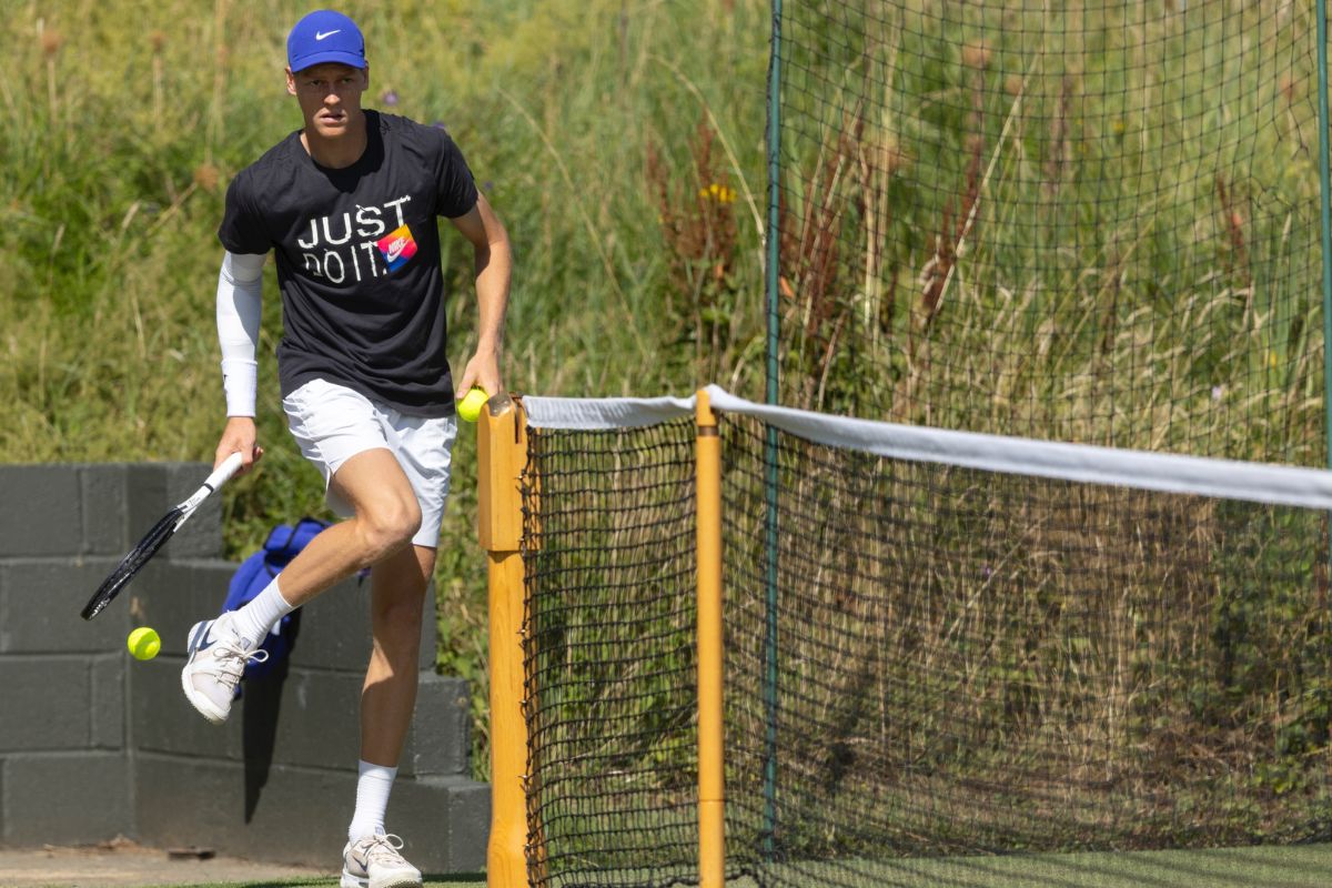 Sinner allenamento