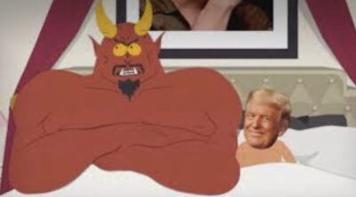 Doonald Trump su South Park a letto con Satana