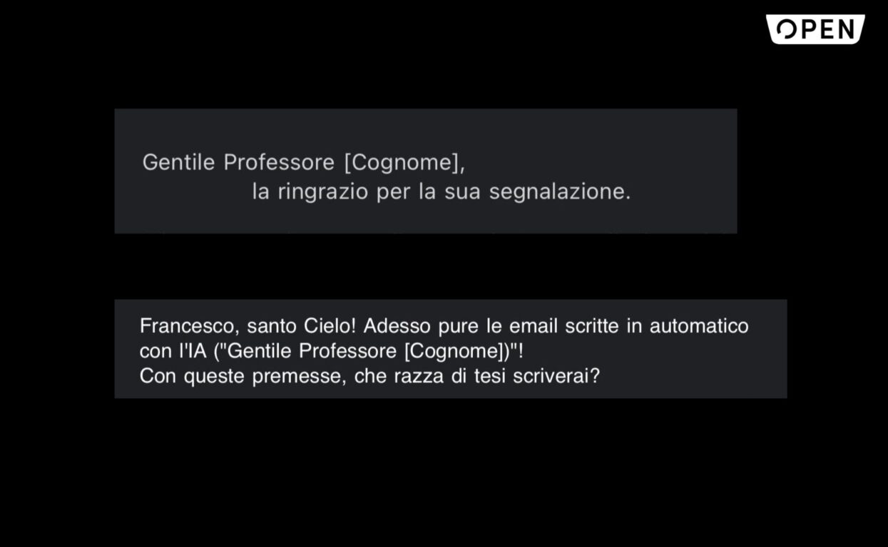 studente mail chatgpt