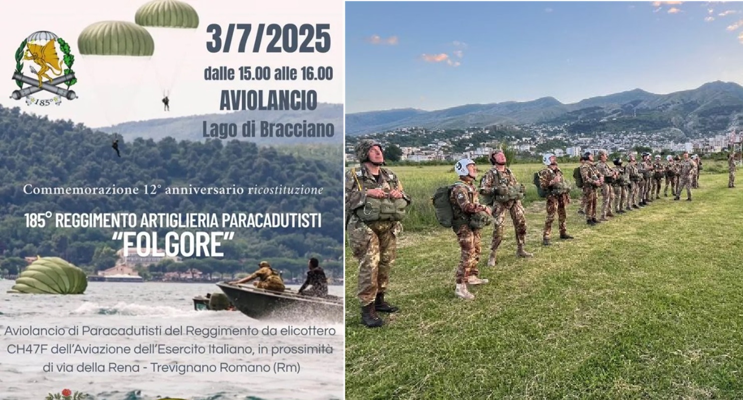 trevignano paracadutisti folgore lago bracciano