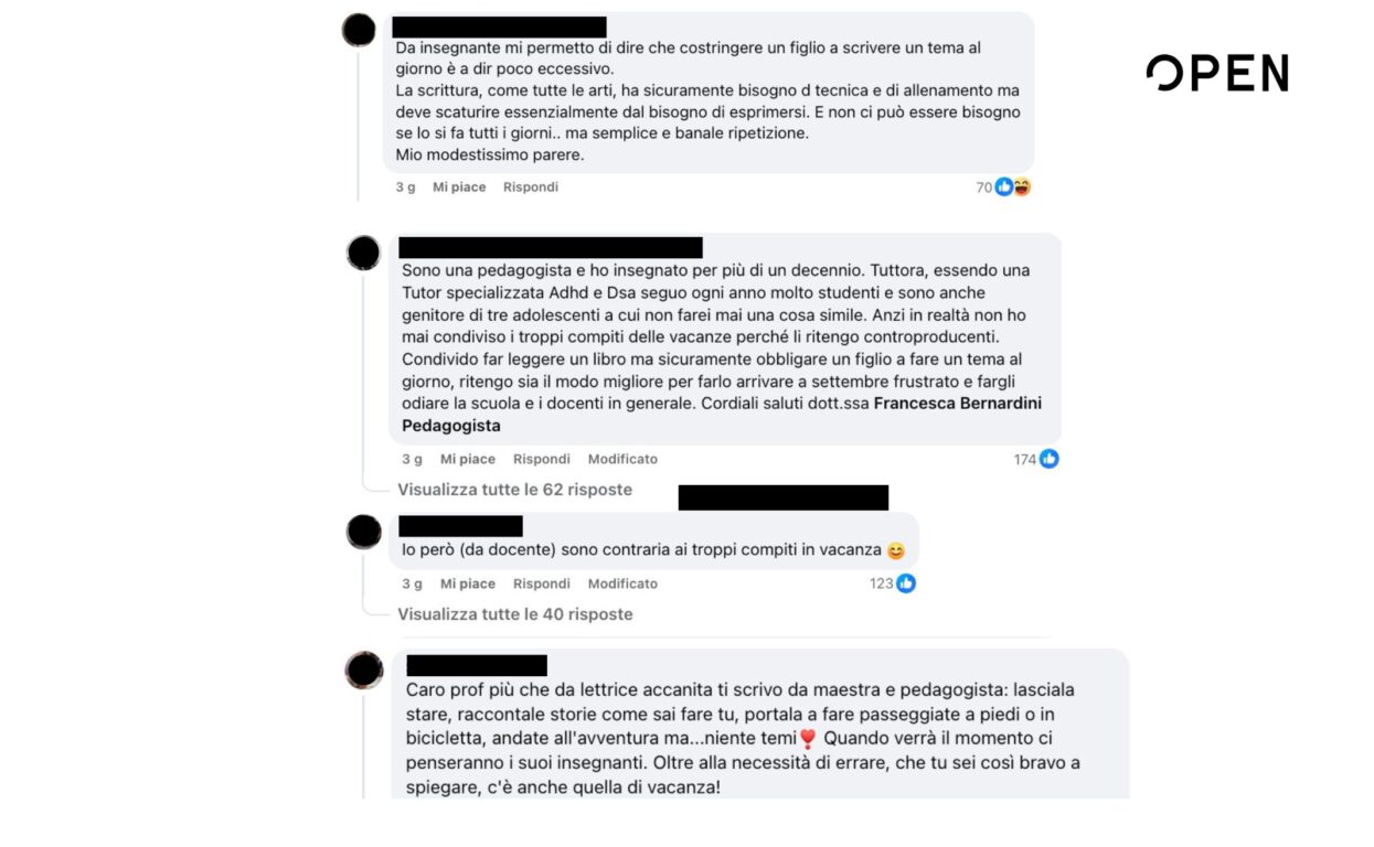 enrico galiano tema al giorno polemica commenti