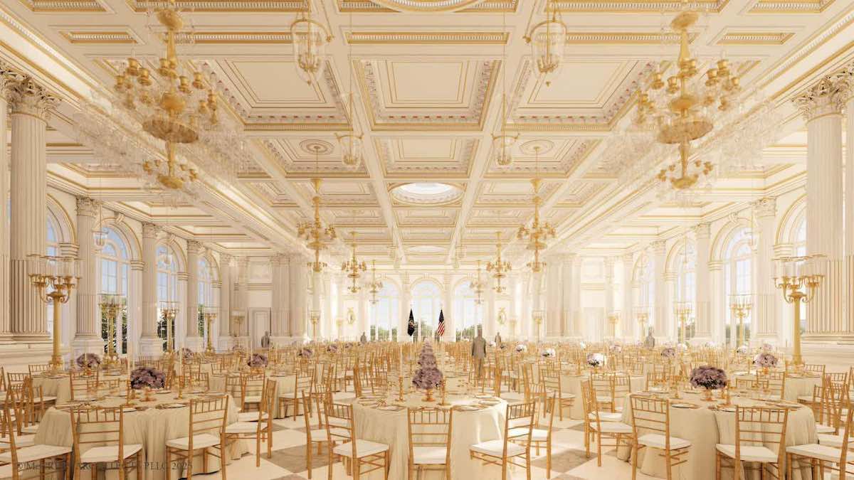 casa bianca sala ballo trump