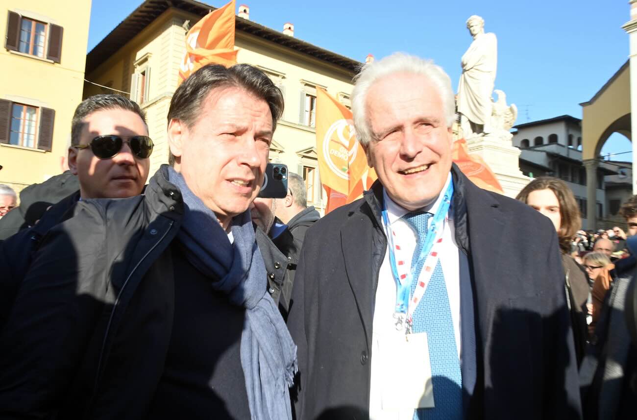 Giuseppe Conte ed Eugenio Giani