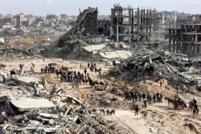 gaza distruzione aiuti