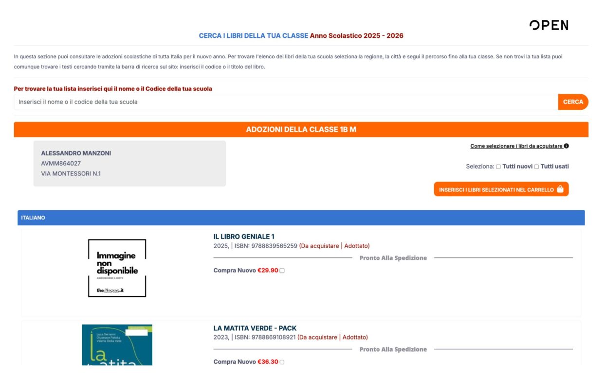 caro scuola vendita libri online