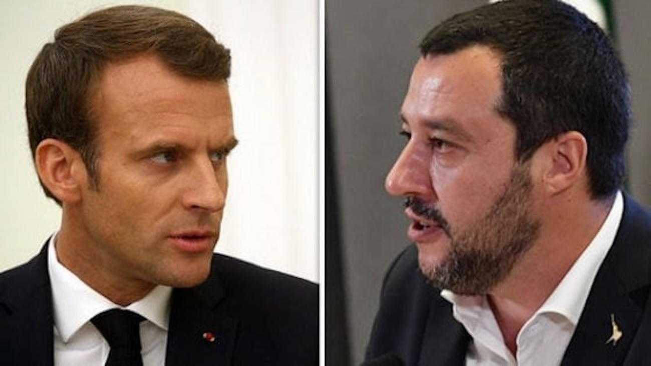 Emmanuel Macron e Matteo Salvini