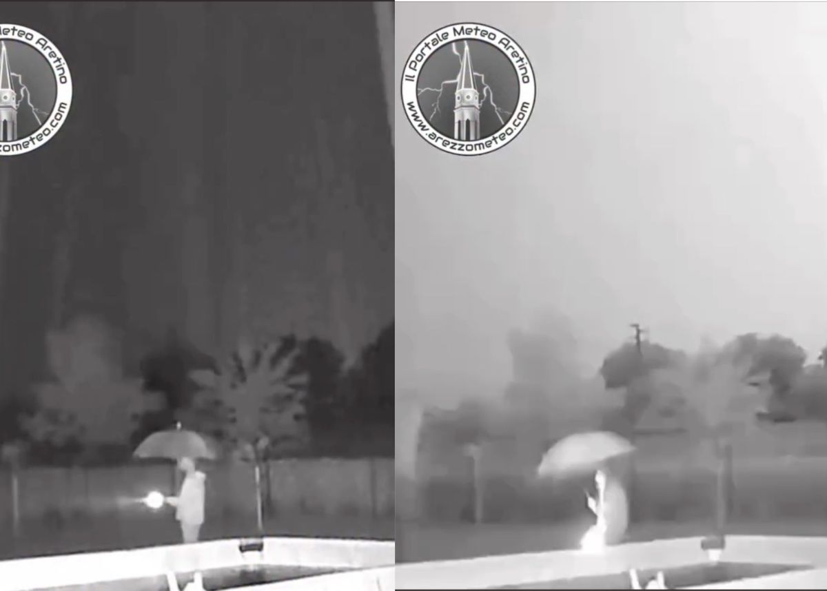 meteorologo arezzo fulmine