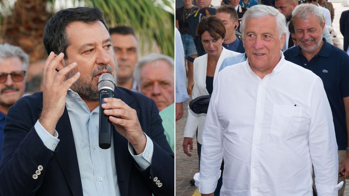 salvini tajani scontro macron