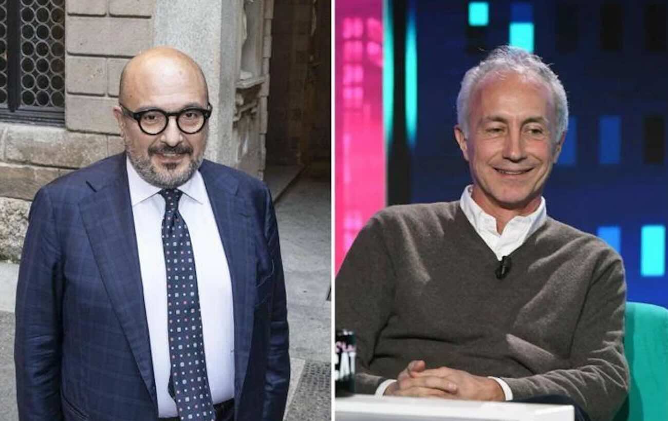 Gennaro Sangiuliano e Marco Travaglio